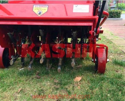 greens walking core aerator